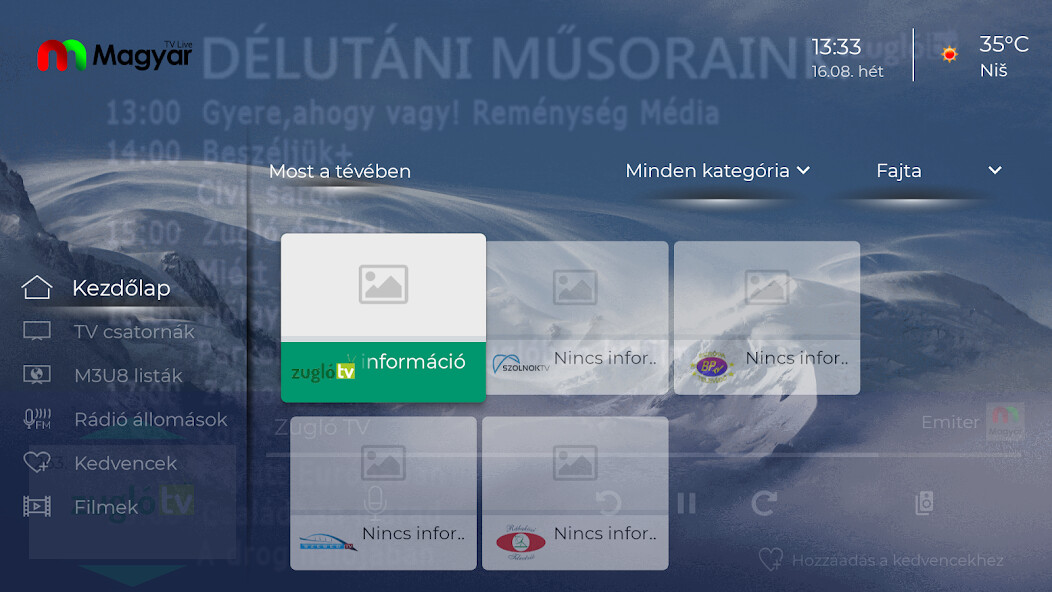 Run android online APK Magyar Live from MyAndroid or emulate Magyar Live using MyAndroid