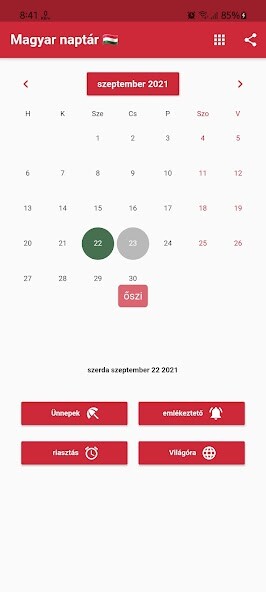 Run android online APK Magyar naptár 2022 from MyAndroid or emulate Magyar naptár 2022 using MyAndroid
