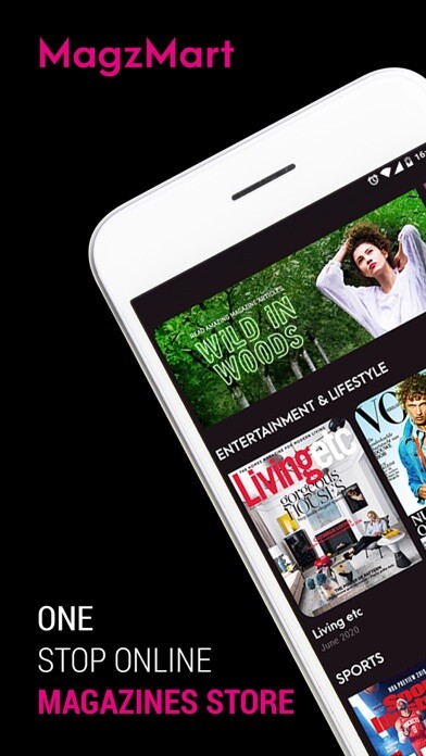Emulate iPhone app Magzmart using MyAndroid