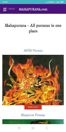 Run android online APK Mahapurana from MyAndroid or emulate Mahapurana using MyAndroid