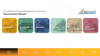 Emulate iPhone app MAHB Group Procurement using MyAndroid