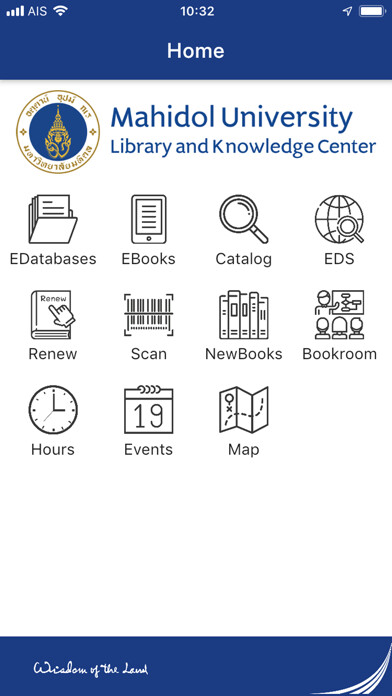Emulate iPhone app Mahidol Library using MyAndroid Emulate iPhone app Mahidol Library using MyAndroid