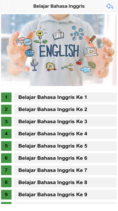 Emulate iPhone app Mahir Bahasa Inggris using MyAndroid