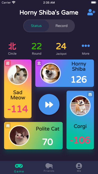Emulate iPhone app Mahjong la using MyAndroid