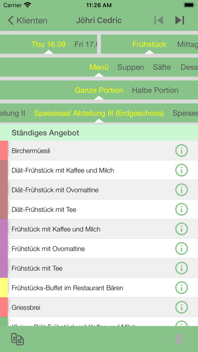 Emulate iPhone app Mahlzeiten using MyAndroid Emulate iPhone app Mahlzeiten using MyAndroid