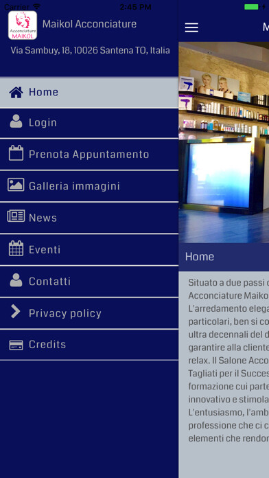 Emulate iPhone app Maikol Acconciature using MyAndroid Emulate iPhone app Maikol Acconciature using MyAndroid