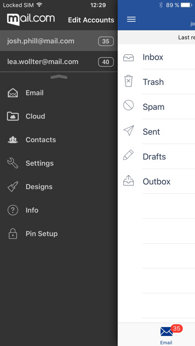 Emulate iPhone app mail.com - Free Email & Cloud using MyAndroid Emulate iPhone app mail.com - Free Email & Cloud using MyAndroid