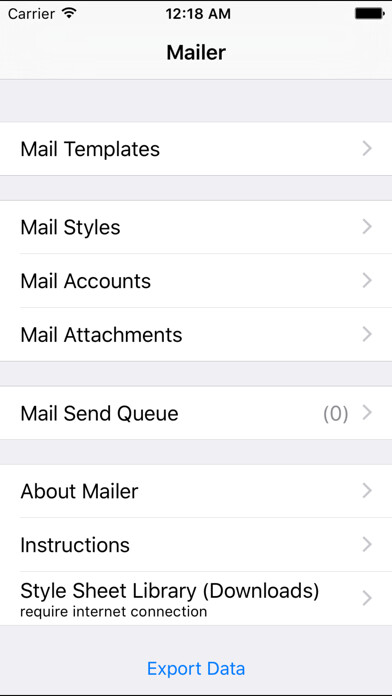 Emulate iPhone app Mailer - Newsletters and Group Mail with HTML using MyAndroid