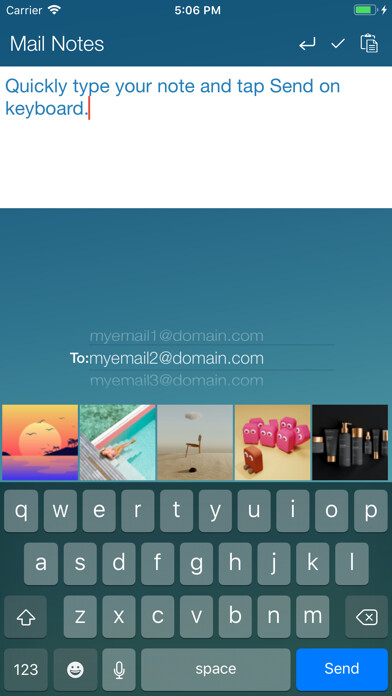 Emulate iPhone app Mail Notes - Email in 1 second using MyAndroid Emulate iPhone app Mail Notes - Email in 1 second using MyAndroid