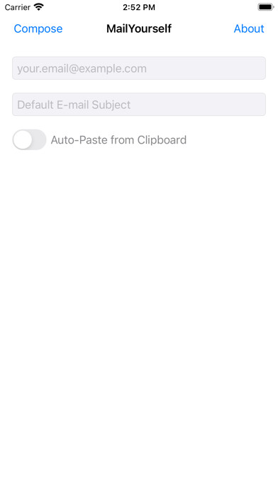 Emulate iPhone app MailYourself using MyAndroid Emulate iPhone app MailYourself using MyAndroid