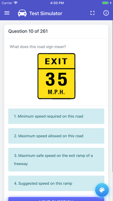 Emulate iPhone app Maine BMV Practice Test using MyAndroid Emulate iPhone app Maine BMV Practice Test using MyAndroid
