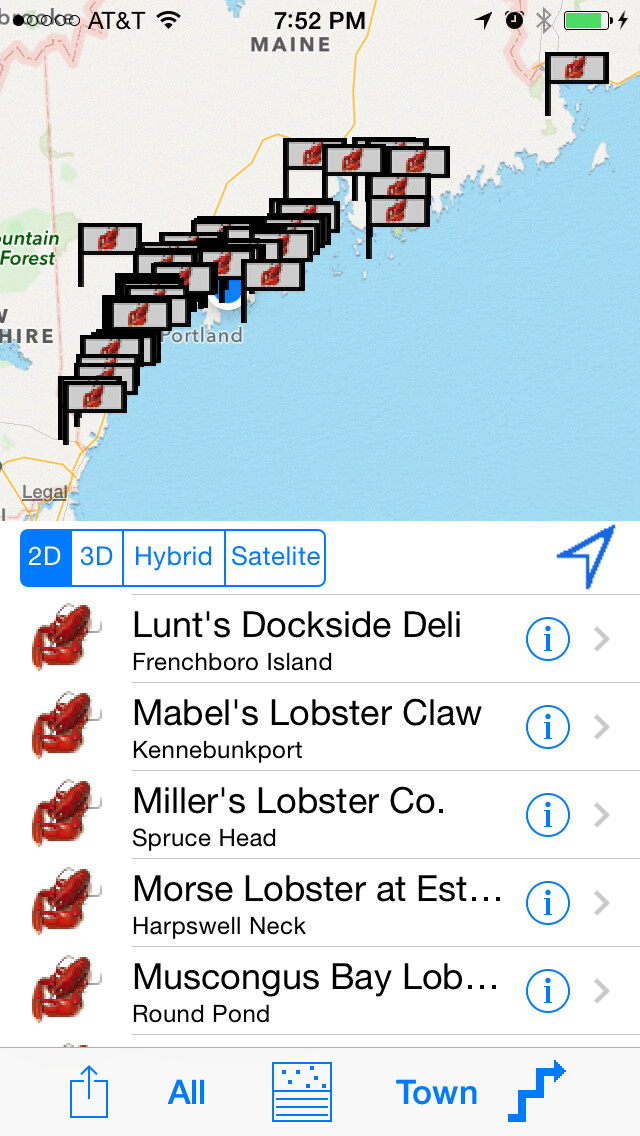 Emulate iPhone app Maine Lobster Shacks using MyAndroid Emulate iPhone app Maine Lobster Shacks using MyAndroid