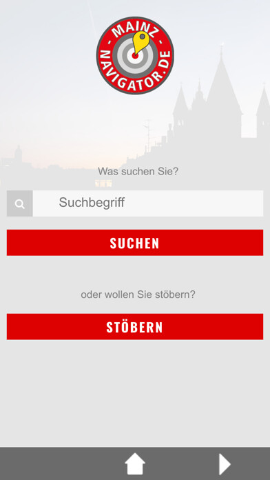 Emulate iPhone app Mainz-Navigator using MyAndroid