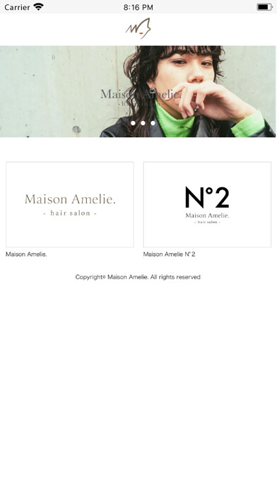 Emulate iPhone app Maison Amelie. using MyAndroid
