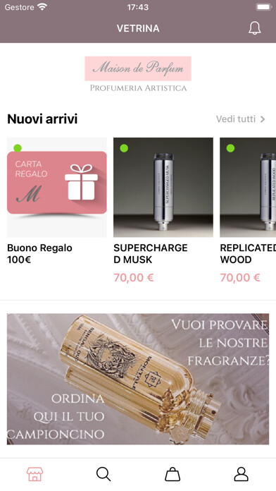 Emulate iPhone app Maison de Parfum using MyAndroid