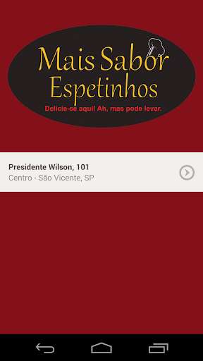 Run android online APK Mais Sabor Espetinhos from MyAndroid or emulate Mais Sabor Espetinhos using MyAndroid