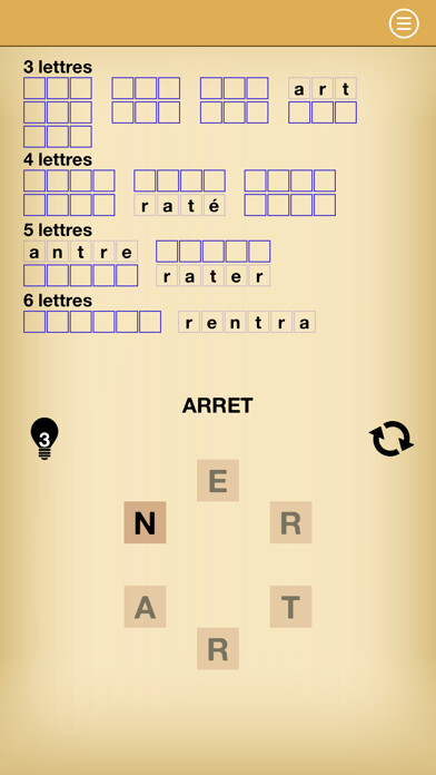 Emulate iPhone app MaitreDesMots vla using MyAndroid
