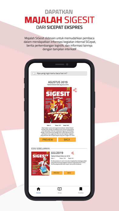 Emulate iPhone app Majalah SiGesit using MyAndroid
