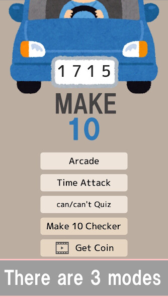 Emulate iPhone app Make 10 - brain training game using MyAndroid
