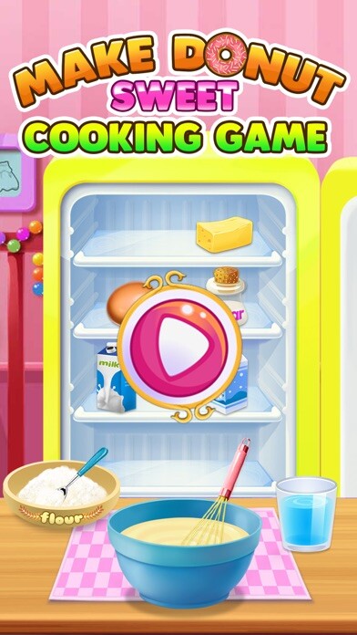 Emulate iPhone app Make Donut Sweet Cooking Game using MyAndroid