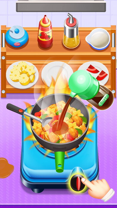 Emulate iPhone app Make Fruit Food - cooking game using MyAndroid