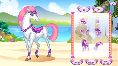 Emulate iPhone app Make Horse Beautiful - White Horse using MyAndroid Emulate iPhone app Make Horse Beautiful - White Horse using MyAndroid