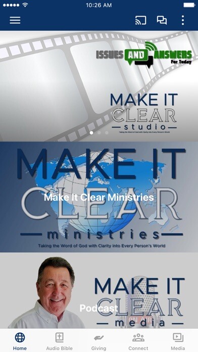 Emulate iPhone app Make It Clear Ministries using MyAndroid Emulate iPhone app Make It Clear Ministries using MyAndroid