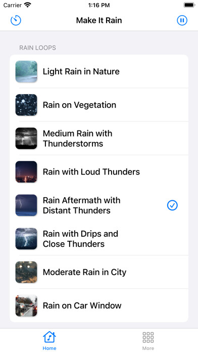Emulate iPhone app Make It Rain - Sleep Better using MyAndroid Emulate iPhone app Make It Rain - Sleep Better using MyAndroid