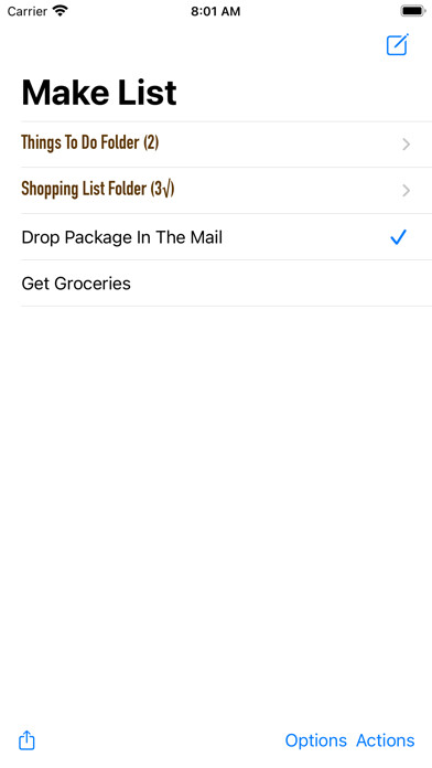 Emulate iPhone app Make List using MyAndroid Emulate iPhone app Make List using MyAndroid