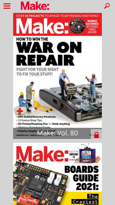 Emulate iPhone app Make: Magazine using MyAndroid Emulate iPhone app Make: Magazine using MyAndroid