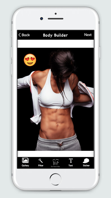 Emulate iPhone app Make Me : Body Builder using MyAndroid