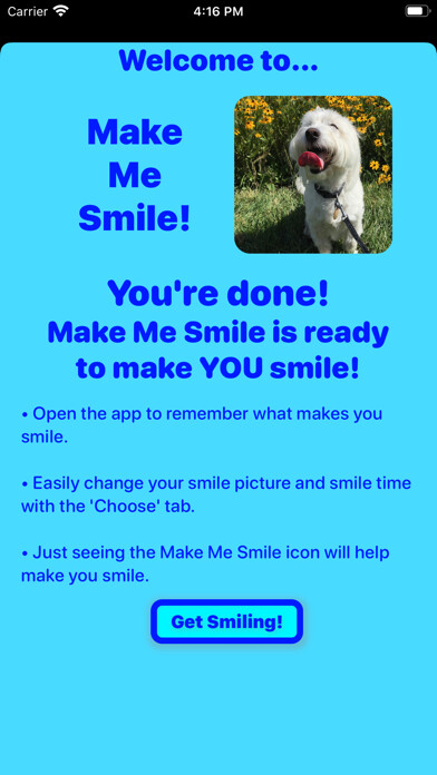 Emulate iPhone app Make Me Smile using MyAndroid