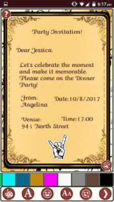 Emulate Android APK Make Party Invitation Cards