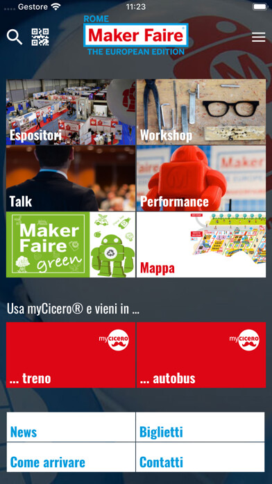 Emulate iPhone app Maker Faire Rome using MyAndroid