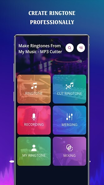 Run android online APK Make Ringtones - MP3 Cutter from MyAndroid or emulate Make Ringtones - MP3 Cutter using MyAndroid