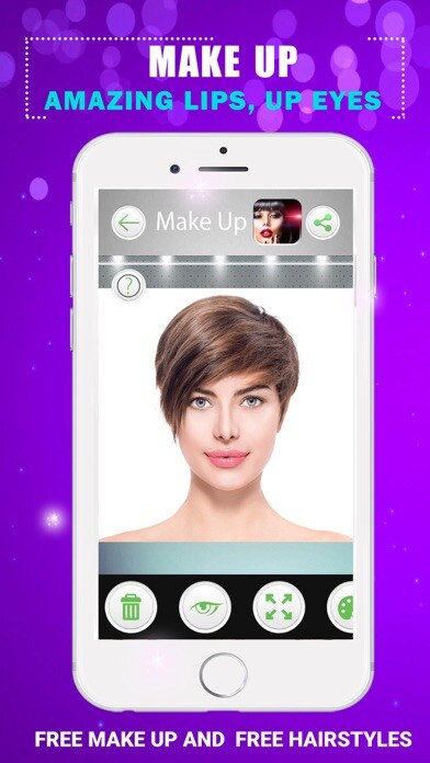 Emulate iPhone app MakeUp - Amazing Lips, Up Eyes using MyAndroid