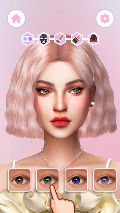 Emulate iPhone app Makeup Salon - DIY Makeup game using MyAndroid