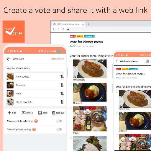 Run android online APK Make Vote : Service of vote write and share from MyAndroid or emulate Make Vote : Service of vote write and share using MyAndroid