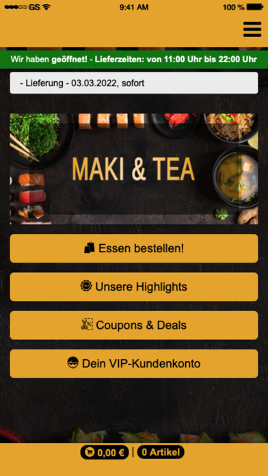 Emulate iPhone app Maki & Tea using MyAndroid Emulate iPhone app Maki & Tea using MyAndroid