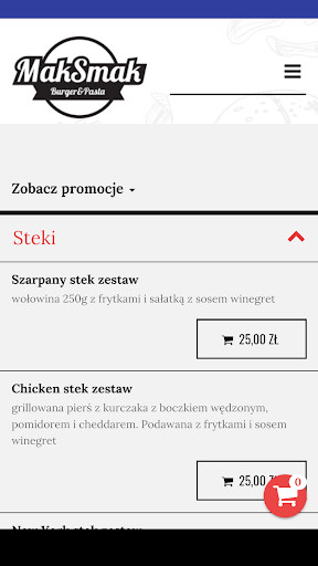 Run android online APK MakSmak Burger & Pasta from MyAndroid or emulate MakSmak Burger & Pasta using MyAndroid