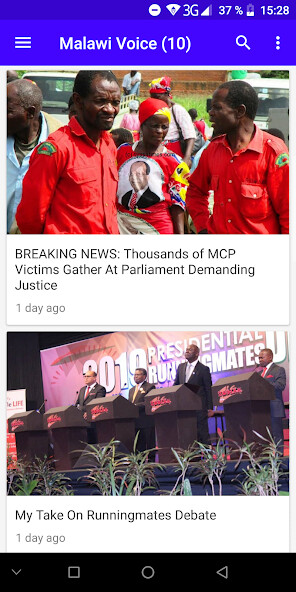 Emulate Android APK Malawi News