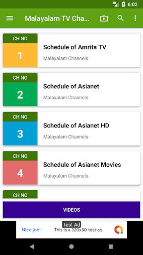 Run android online APK Malayalam TV Channels from MyAndroid or emulate Malayalam TV Channels using MyAndroid