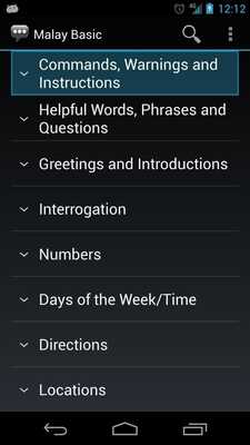 Emulate Android APK Malay Basic Phrases - Works offline Emulate Android APK Malay Basic Phrases - Works offline
