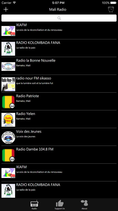Emulate iPhone app Mali Radio - ML Radio using MyAndroid