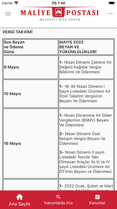 Emulate iPhone app Maliye Postası using MyAndroid