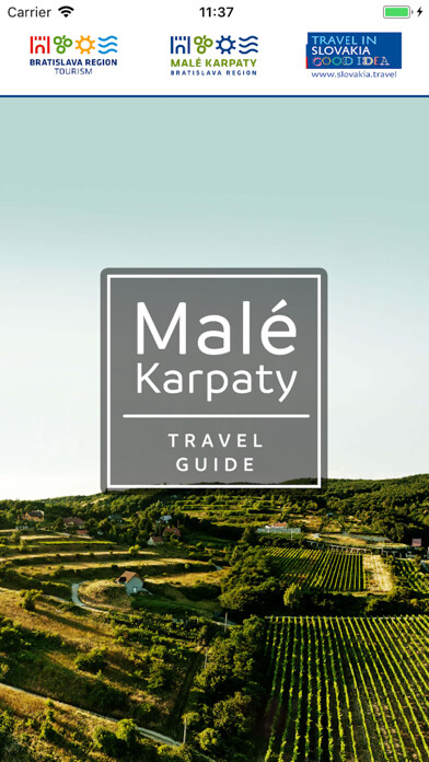 Emulate iPhone app Malé Karpaty TRAVEL GUIDE using MyAndroid