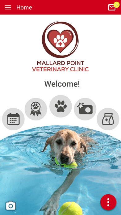 Emulate iPhone app Mallard Point Vet Clinic using MyAndroid