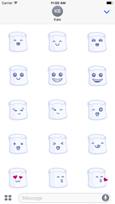 Emulate iPhone app Mallo - marshmallow stickers using MyAndroid Emulate iPhone app Mallo - marshmallow stickers using MyAndroid