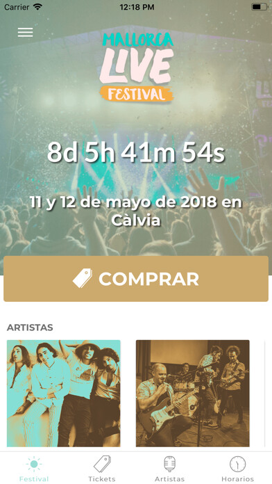 Emulate iPhone app Mallorca Live Festival using MyAndroid Emulate iPhone app Mallorca Live Festival using MyAndroid