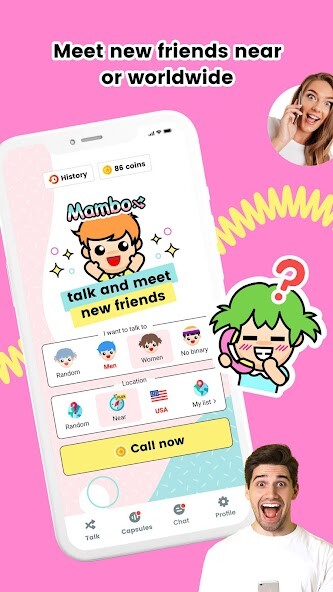 Run android online APK Mambo - Random calls chat from MyAndroid or emulate Mambo - Random calls chat using MyAndroid Run android online APK Mambo - Random calls chat from MyAndroid or emulate Mambo - Random calls chat using MyAndroid